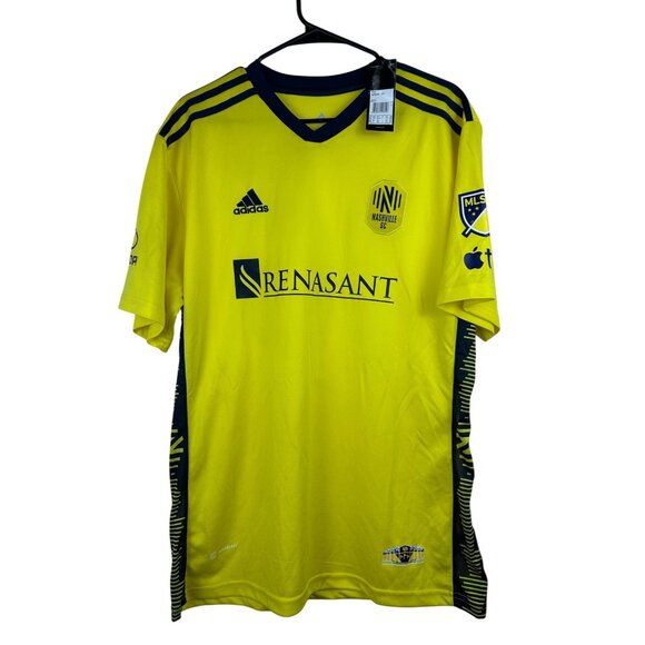 Adidas Nashville SC Mukhtar #10 Official Yellow MLS Jersey 2XL Soccer Fan Appare